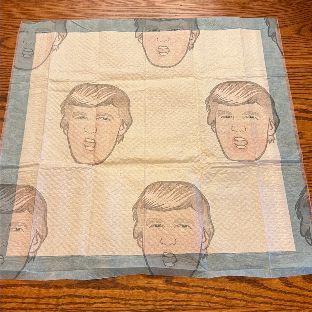 Donald Trump Dog Weewee Puppy Training Pee Pads Political Gag Gift